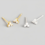 MIASSE - Tiny Huggie Hoop Earrings,CZ Huggie Hoop Earrings,Dainty CZ Hoop Earrings,Dainty Tiny Huggies,18K Gold Plated - Amber James Jewellery