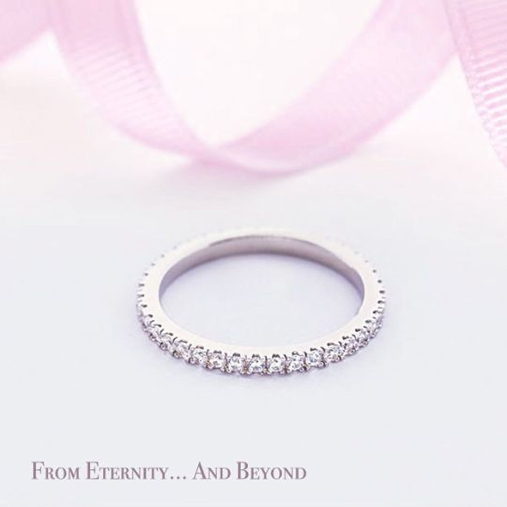 kaitie - Wedding Band, Full Round Engagement Ring, Crystal Wedding Ring, Bridal Ring, Delicate Eternity Band, Full Round Bridal Band - Amber James Jewellery