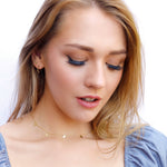 Gold on Sterling Silver Adjustable Choker Necklace Jewelry - Amber James Jewellery