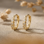Shelly Classic Simple Huggie Hoop Earrings - Amber James Jewellery