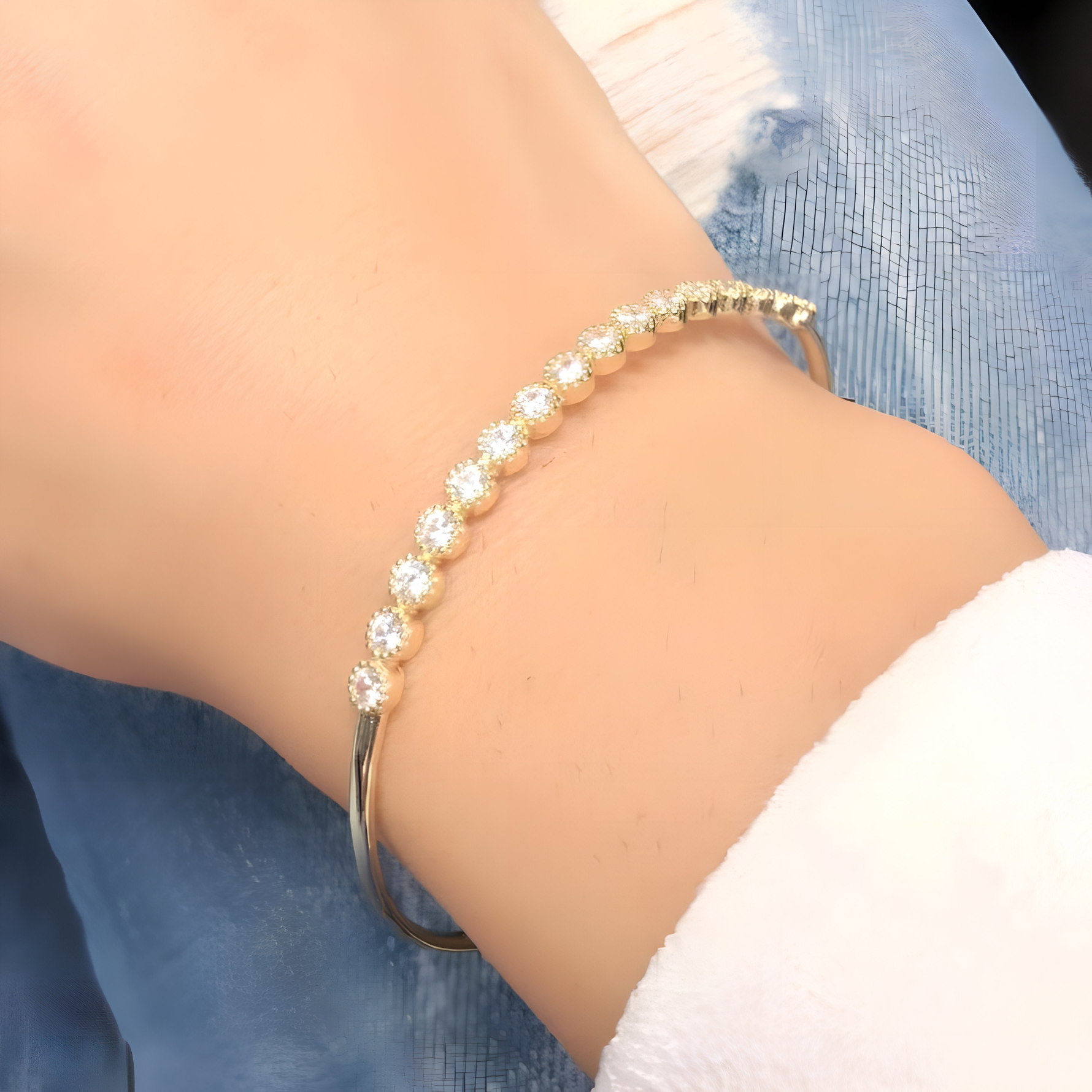 BERENICE - Gorgeous Bubble Bangle Bracelet For Women - Amber James Jewellery