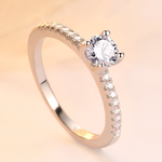 ISLA - Sterling silver Engagement Ring - Amber James Jewellery
