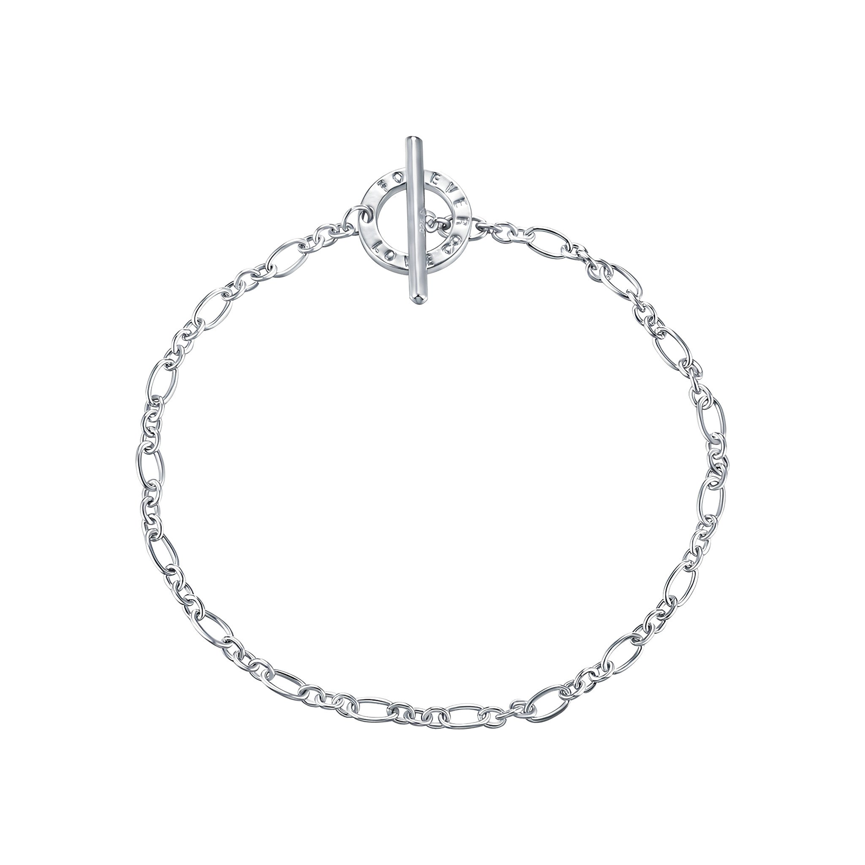 BILLIE - Simple Sterling Silver Charm Bracelet - Amber James Jewellery