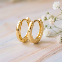 Nelly Tiny Huggie Hoop Earrings | 18K Gold   | Amber James - Amber James Jewellery
