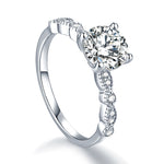 Tyla 1ct Round Solitaire Engagement Ring | Sterling Silver Promise Ring - Amber James Jewellery