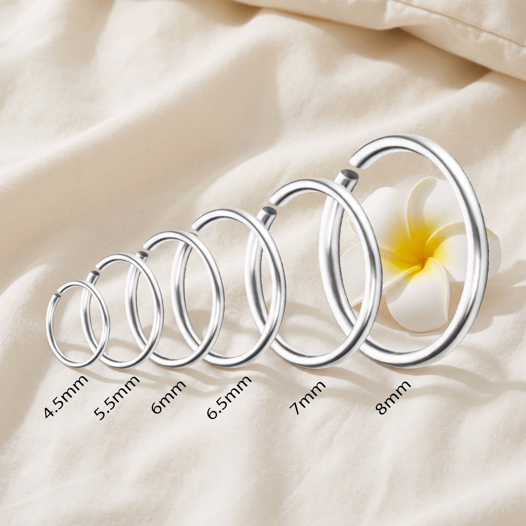 Tiny Huggie Hoop Earrings Sterling Silver 18K Gold   Helix Hoops - Amber James Jewellery