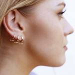 NELLY - Tiny Huggie Hoop Earrings,Plain Huggie Hoop Earrings,Dainty Hoop Earrings,Dainty Tiny Huggies, 18K Gold Plated Hoops,Sterling Silver Huggies - Amber James Jewellery