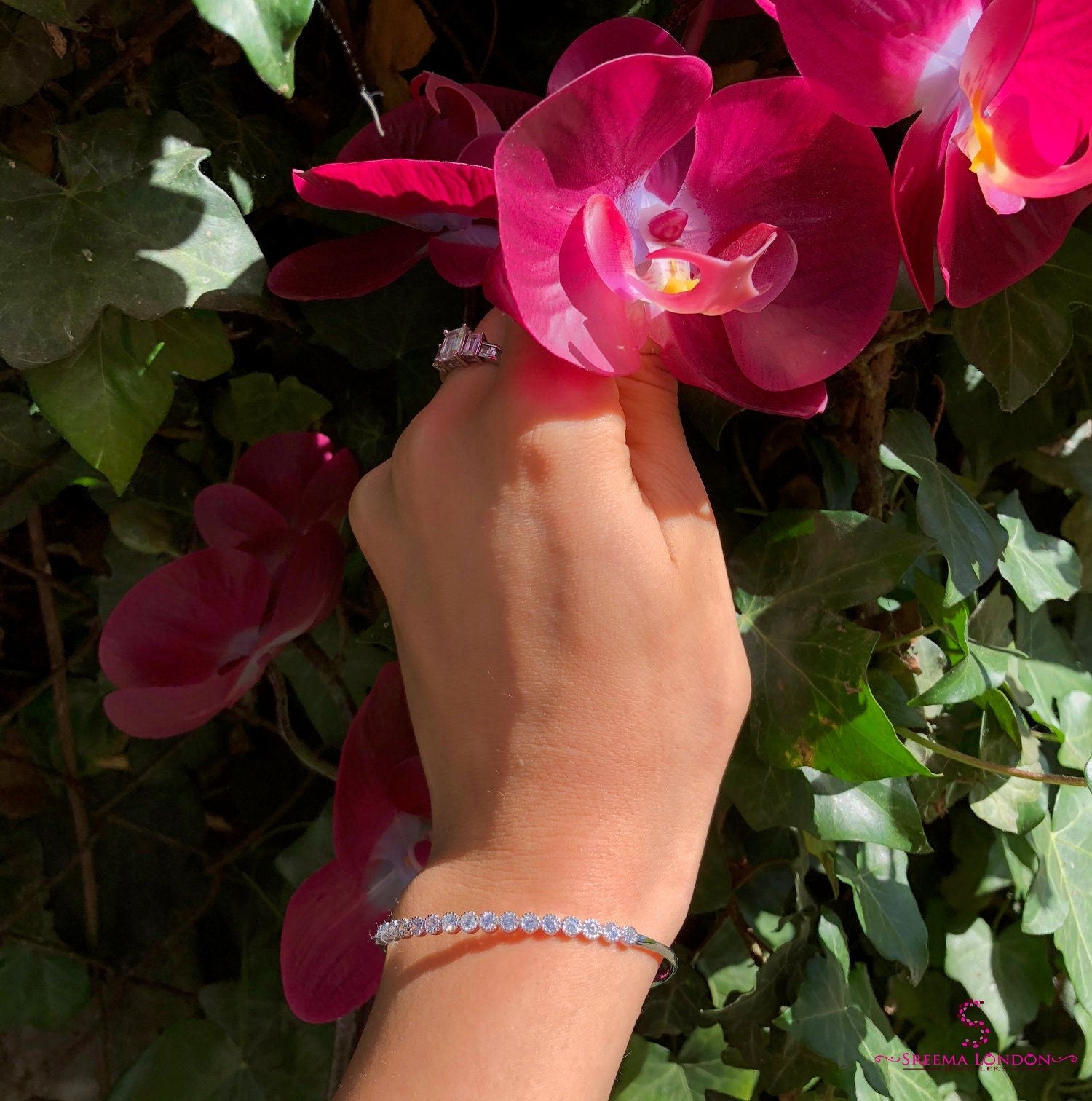 Berry - Sterling Silver Bracelet/Plain Sterling Silver Bracelet/Silver Bracelet for Women/Simple Silver Bracelet/Silver Jewellery