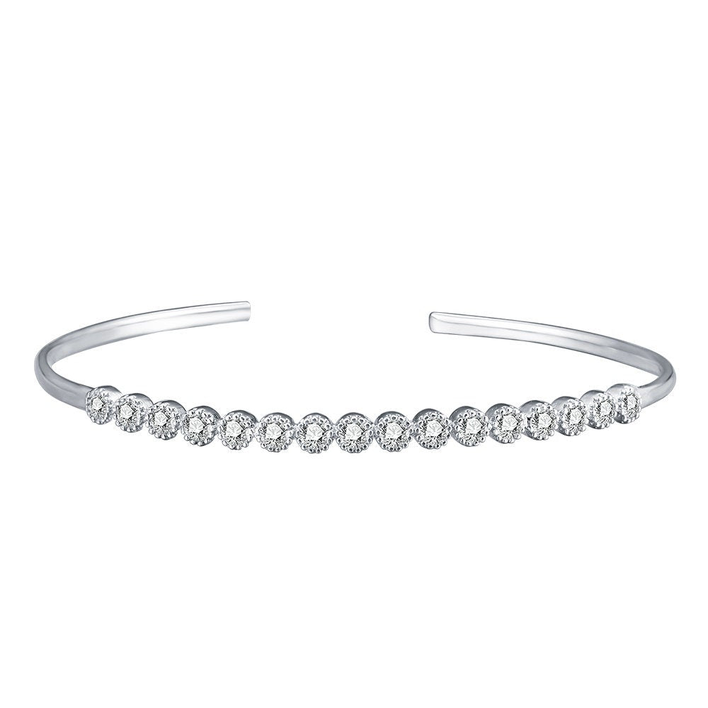 Berry - Sterling Silver Bracelet/Plain Sterling Silver Bracelet/Silver Bracelet for Women/Simple Silver Bracelet/Silver Jewellery