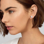 FAYE - Silver Stud Earring - Amber James Jewellery
