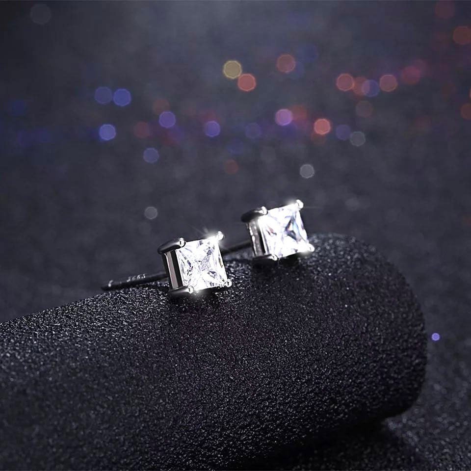 FAYE - Silver Stud Earring - Amber James Jewellery