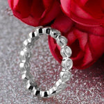 CHARLOTTE - Sterling Silver Bubble Wedding Eternity Ring Band. - Amber James Jewellery