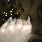 QUINN - Round Floral Solitaire Engagement Ring - Amber James Jewellery