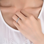 ELSIE - Sterling Silver Engagement, Promise & Infinity Ring - Amber James Jewellery