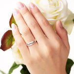 ROBYN - Man's Court shaped band, Knuckle & Thumb Ring - Amber James Jewellery