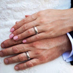 CHLOE - Sterling Silver plain court style unisex band ring - Amber James Jewellery