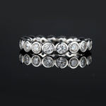CHARLOTTE - Sterling Silver Bubble Wedding Eternity Ring Band. - Amber James Jewellery