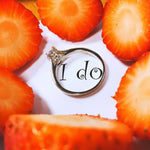 QUINN - Round Floral Solitaire Engagement Ring - Amber James Jewellery