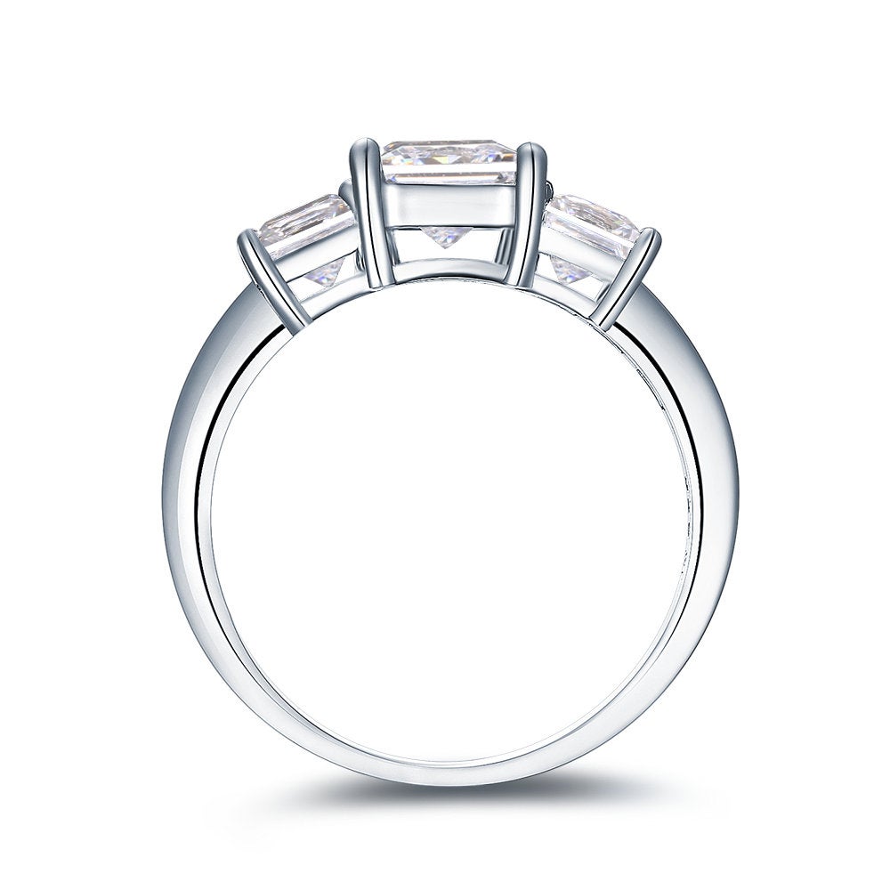 CHARLENE - New Princess  Bridal, Engagement & Wedding Band Ring - Amber James Jewellery