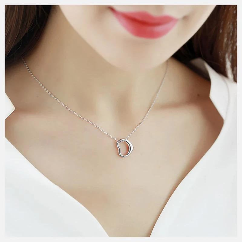 SAVANNAH - Delicate Open Heart Necklaces - Amber James Jewellery