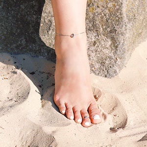 Fifion - Simple Anklet, Gold Anklets, Silver Anklets,Anklet, Anklets, Anklets for Women, Ankle Bracelet, Gifts for Her, Heart Anklet, Chain