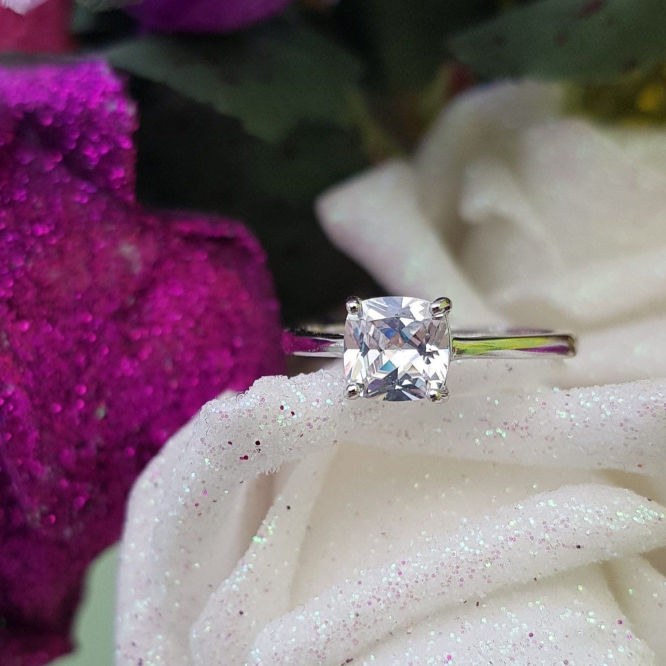 Camilla - Sterling Silver Engagement Ring | Promise Ring for women | Anniversary Ring in US UK sizes | High Quality!