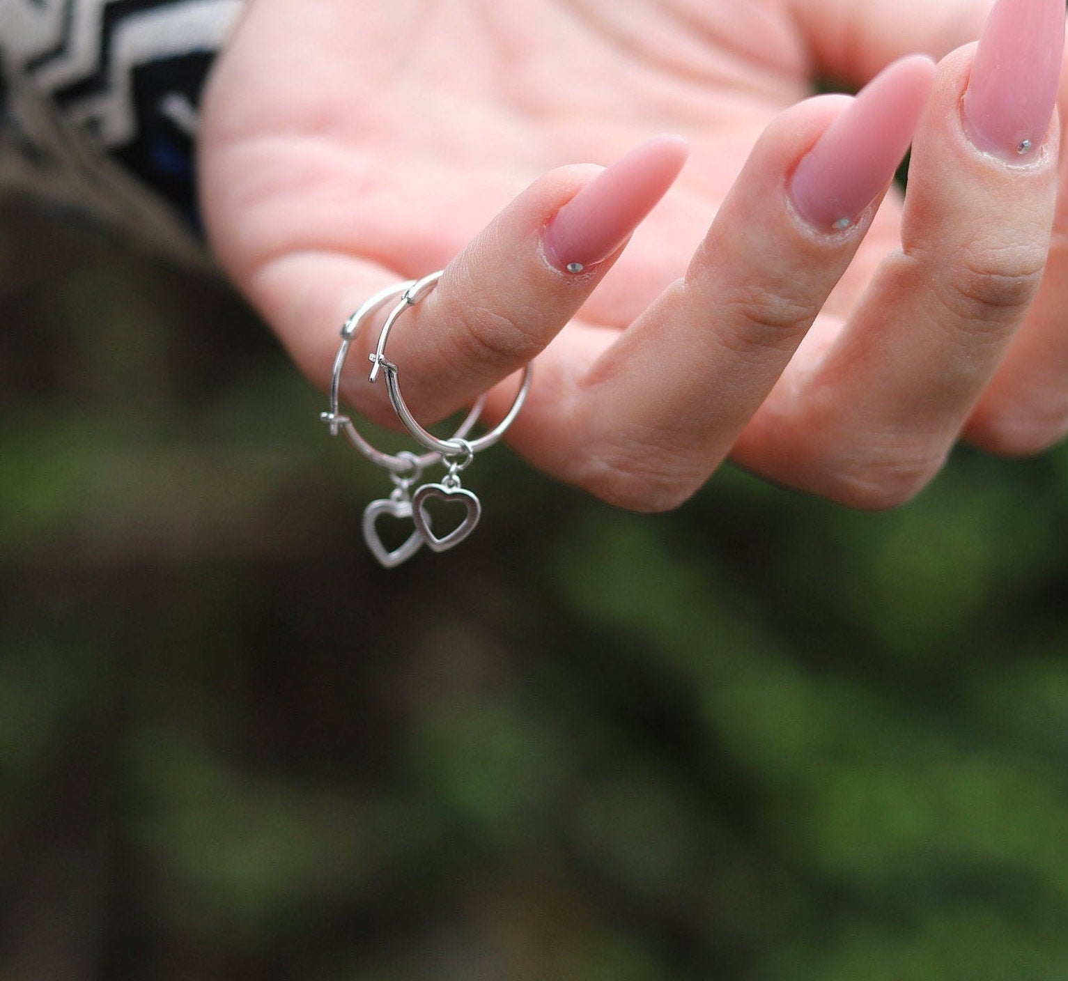 Hoop Earrings | Drop Earrings | Gold Hoop Earrings | Heart Hoop Earrings | Silver Earrings | Minimalist Earrings | Gift | Dangle Earrings