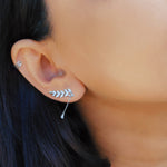 LANA - Silver Mismatched & Minimalist Earrings - Amber James Jewellery
