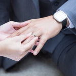 ROBYN - Man's Court shaped band, Knuckle & Thumb Ring - Amber James Jewellery