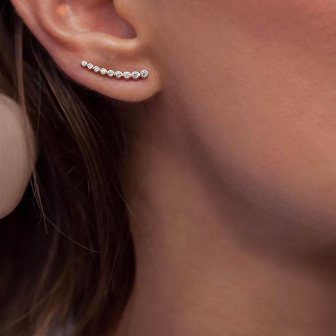 TILTA -Sterling Silver Geometric &,Minimalist Earrings - Amber James Jewellery