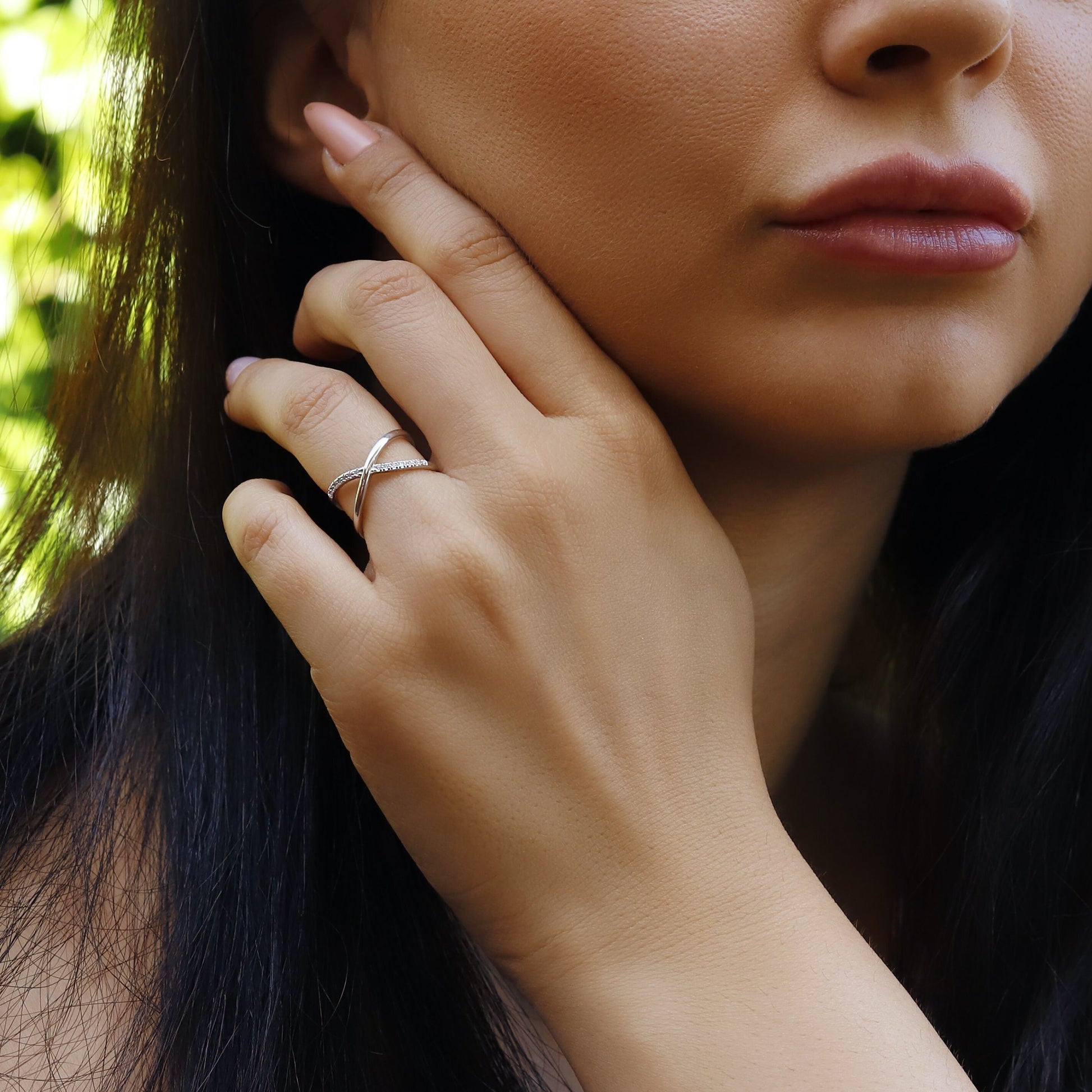 Alexia - Thumb Ring~ adjustable Ring~ gift for her~ minimalist ring~ stacking ring~ twist effect~