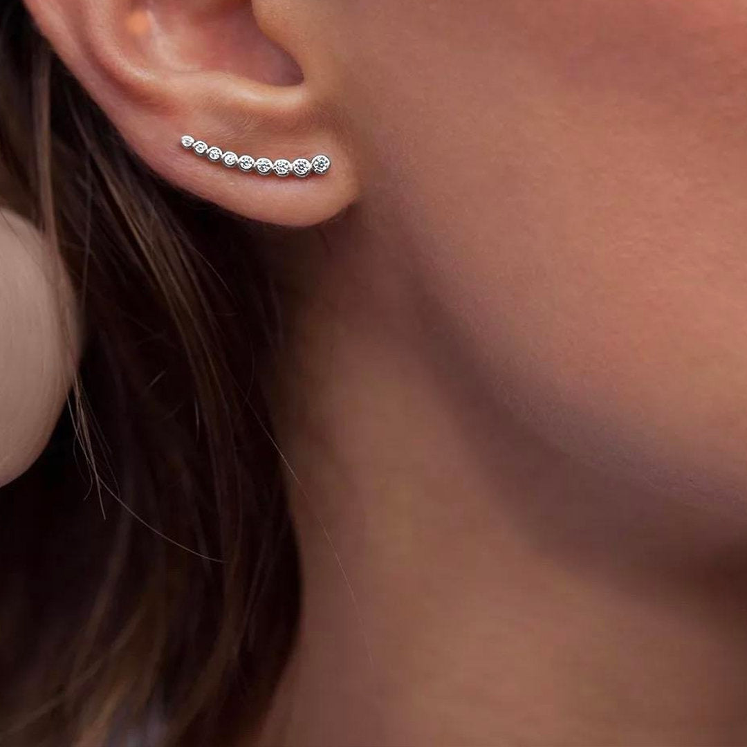 TILTA -Sterling Silver Geometric &,Minimalist Earrings - Amber James Jewellery