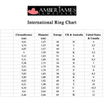 Sterling silver geometric stacking ring by AJJ, featuring a modern design, perfect as a bridesmaids or everyday silver ring.