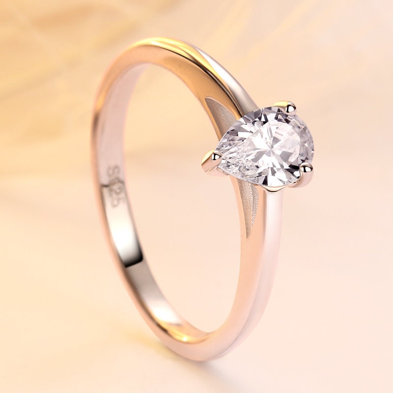 Myla - Promise Rings | Sterling Silver Engagement Ring | Promise Ring for women | Anniversary Ring in US UK sizes | High Quality!