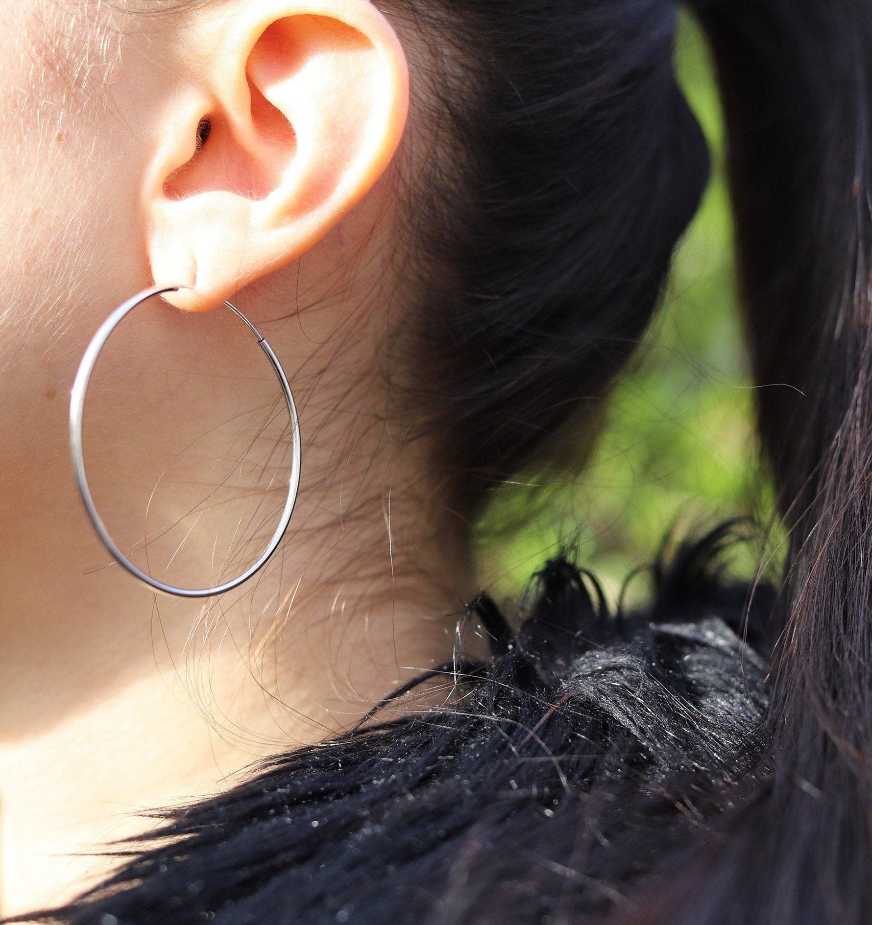 IQRA - Sterling Silver Huggie Hoop Earrings - Amber James Jewellery