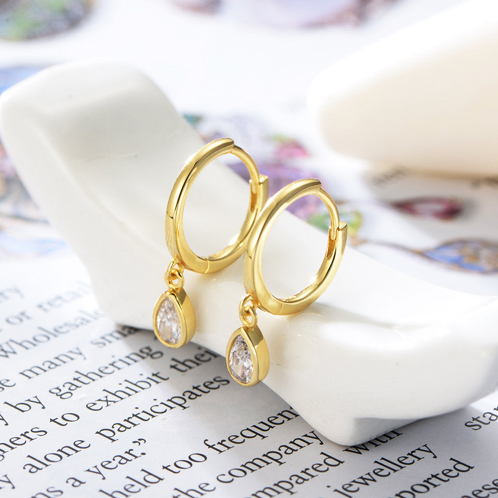 JULIETTE - Tiny Huggie Hoop Earrings - Amber James Jewellery