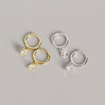 JULIETTE - Tiny Huggie Hoop Earrings - Amber James Jewellery