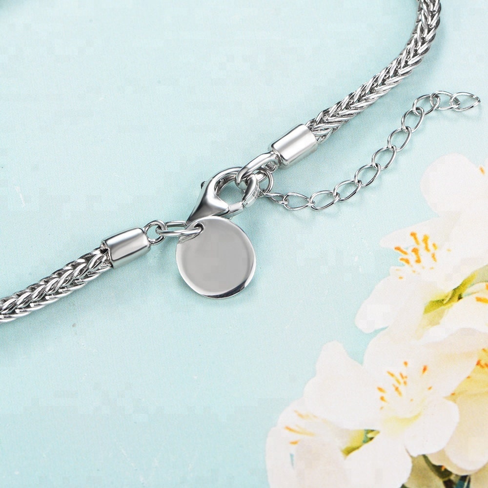 Fiona - Chain Bracelet, Adjustable Bracelet, Sterling Silver Bracelet