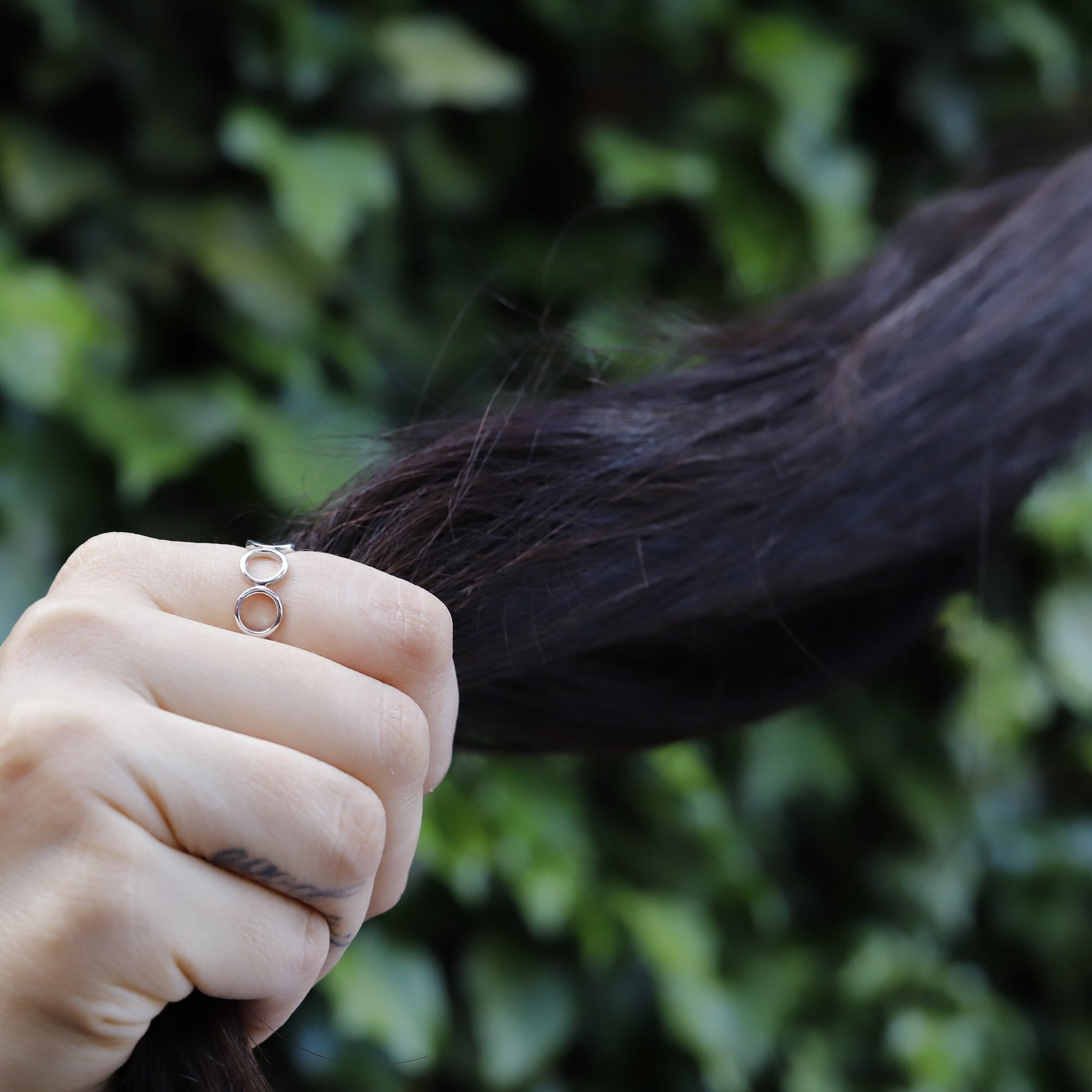 Anna - Knuckle rings set, Silver midi rings, Knuckle rings, Stacking rings, Sterling silver rings