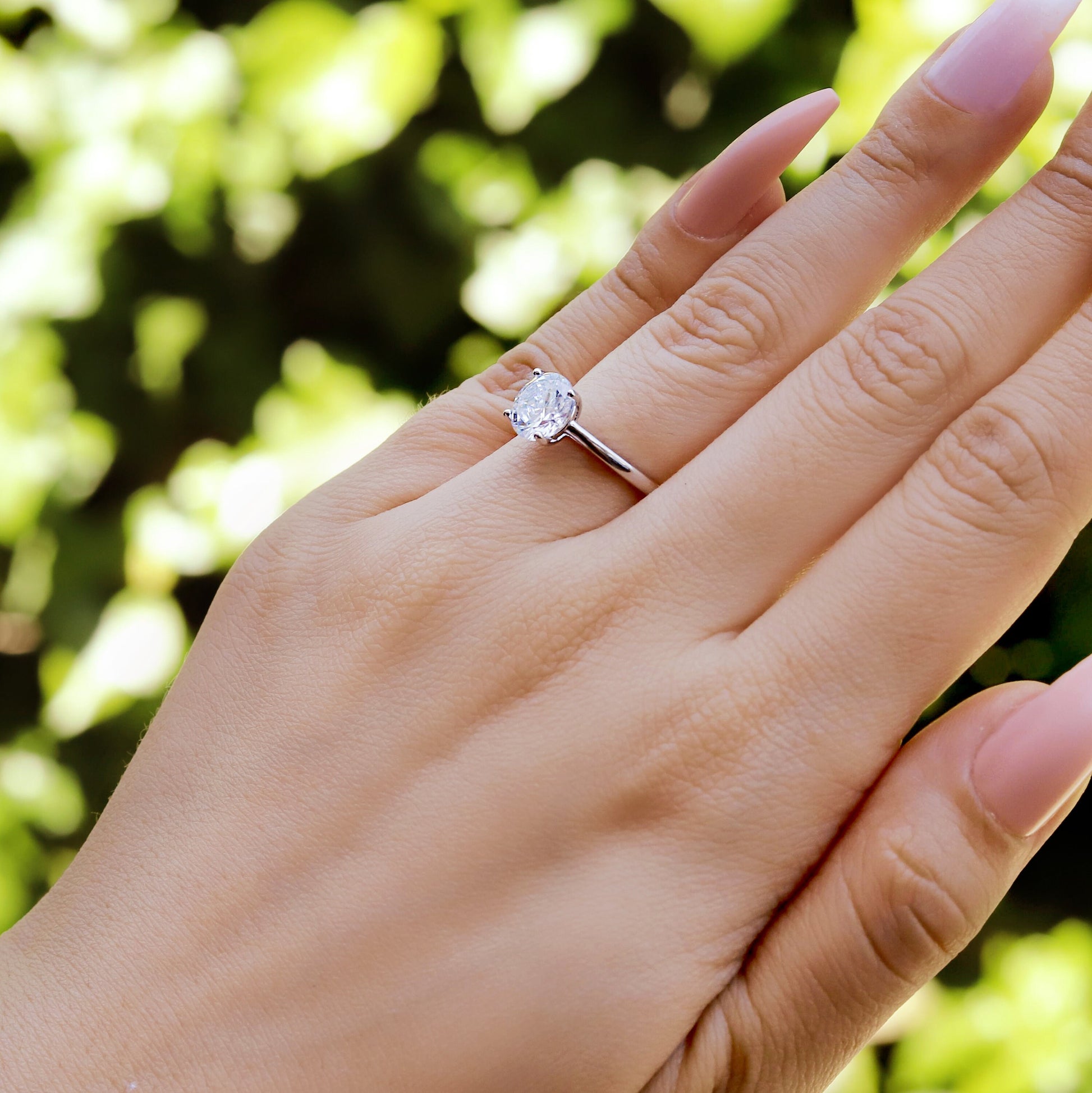 Gabriella - Sterling Silver Engagement Ring | Promise Ring for women | Anniversary Ring in US UK sizes | High Quality!