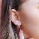 SYLVIE - Sterling Silver Huggie Hoop & Delicate Hoop Open Earrings - Amber James Jewellery