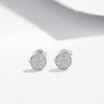 MARWA - Pave Stud Earrings - Amber James Jewellery