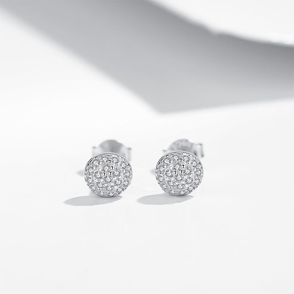 MARWA - Pave Stud Earrings - Amber James Jewellery