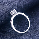 ISLA - Sterling silver Engagement Ring - Amber James Jewellery