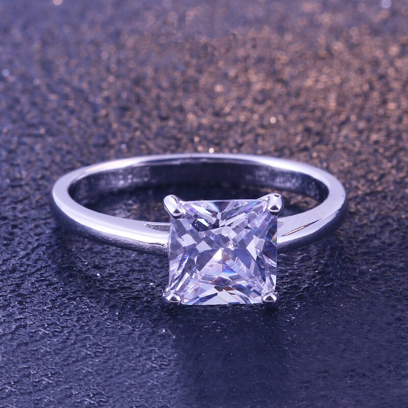 Ella - Sterling Silver Bridal Engagement Ring | Promise Ring for women | Bridal Ring US UK size | High Quality!