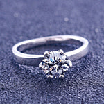 LOLA - Sterling Silver Round Engagement & Promise Ring - Amber James Jewellery
