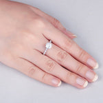 EVA-  Sterling Silver Engagement & Promise Ring - Amber James Jewellery