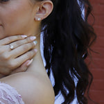 NINA - Gold Stud Earring - Amber James Jewellery
