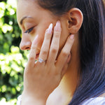 ELLA - Sterling Silver Classic, Bridal, Engagement & Princess ring - Amber James Jewellery