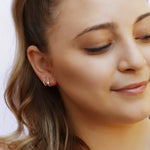 REEVA - Sterling Silver Huggie Hoop Earrings | Delicate Hoop Open Earrings | Minimalist Earrings | Gold Lightweight Hoops | Simple Silver Earrings | - Amber James Jewellery